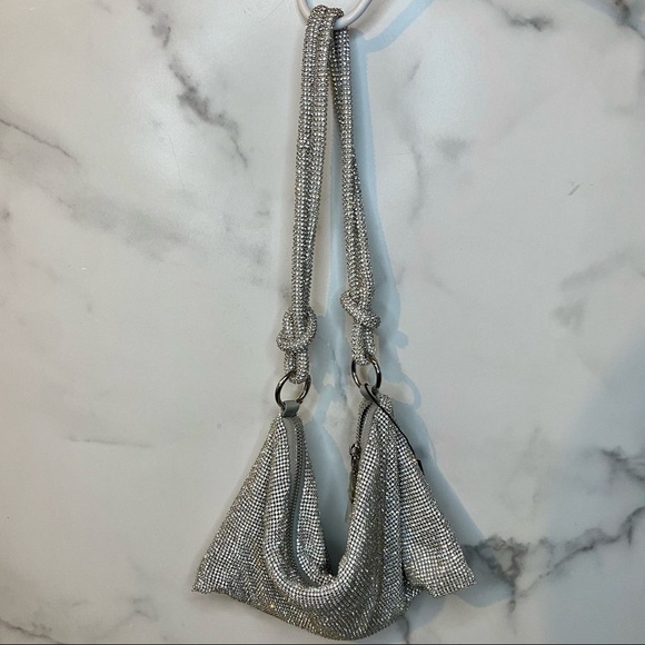 Rhinestone Clutch Purse | Sparkly Evening Bag Wedding Prom Bachelorette Handbag - Picture 5 of 5